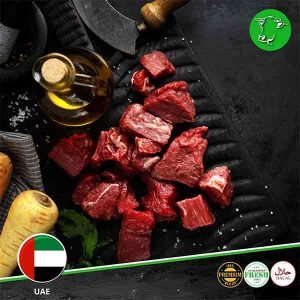 order beef boneless cubes, local slaughtered in uae at meatonclick.com